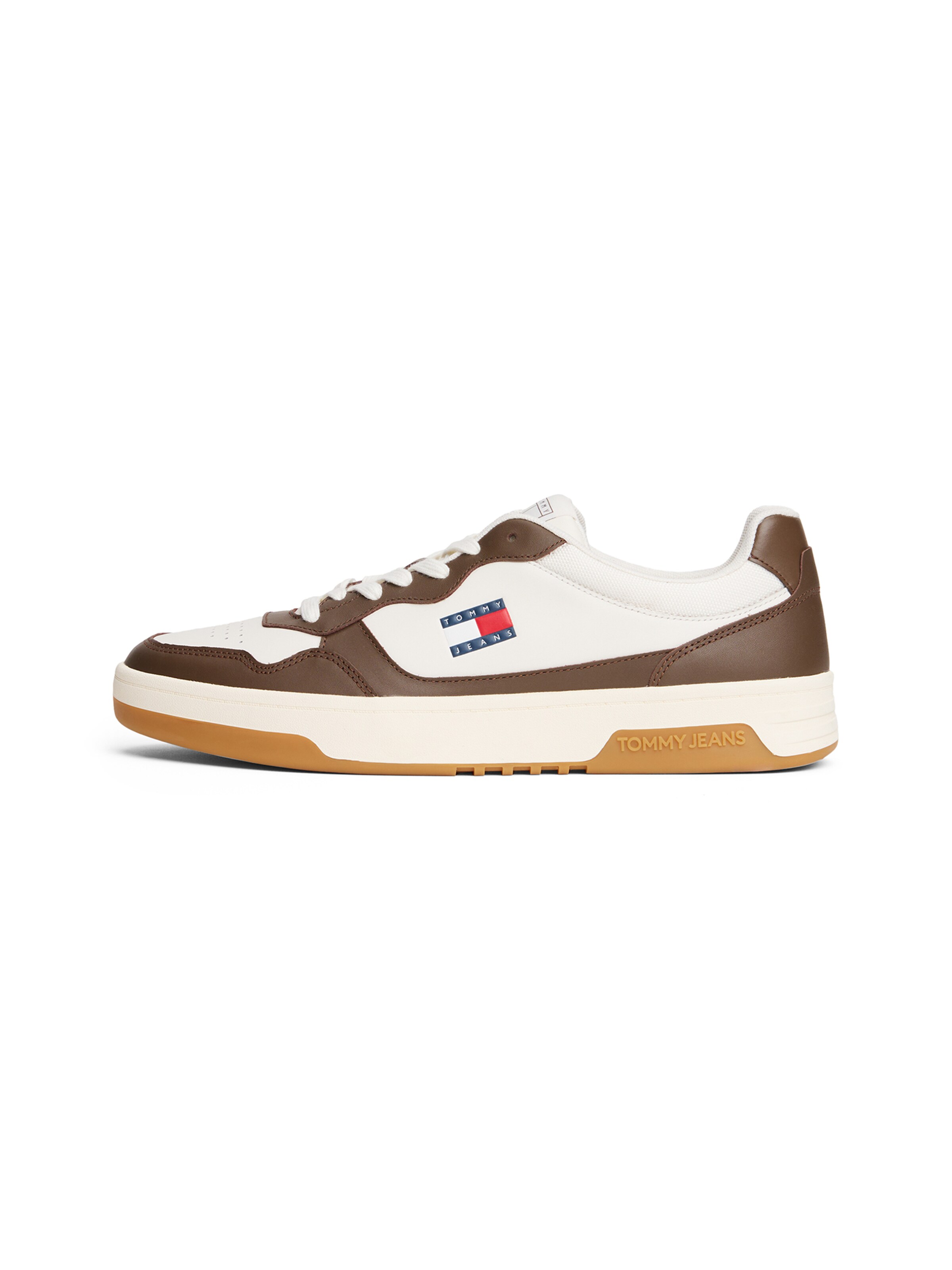 Tommy Jeans - Zapatillas deportivas bajas 'ESS' en blanco: frente