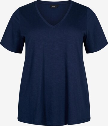 Zizzi Shirt 'Mbrea' in Blue: front