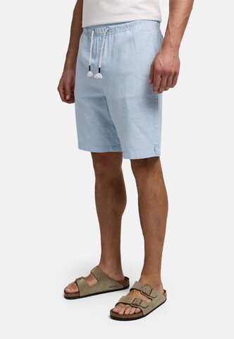 INDICODE JEANS Regular Chino 'Lino' in Blauw