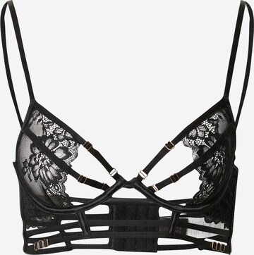 Hunkemöller - Lencería sin entrepierna 'Roxanne' en negro: frente