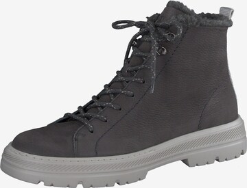 Paul Green Lace-Up Ankle Boots in Grey: front