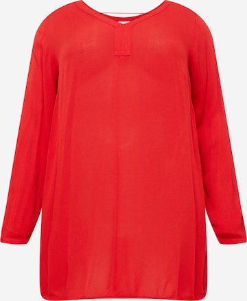 KAFFE CURVE Tunic 'Ami' in Red: front