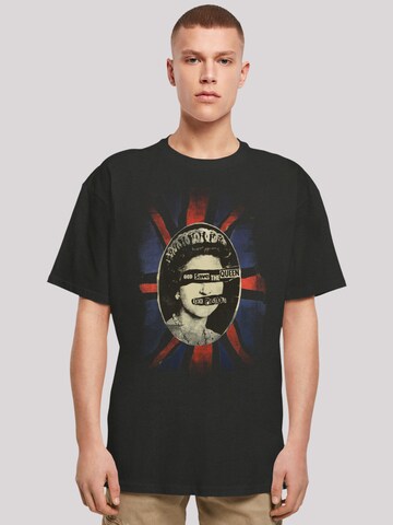T-Shirt 'Sex Pistols God Save The Queen' F4NT4STIC en noir : devant