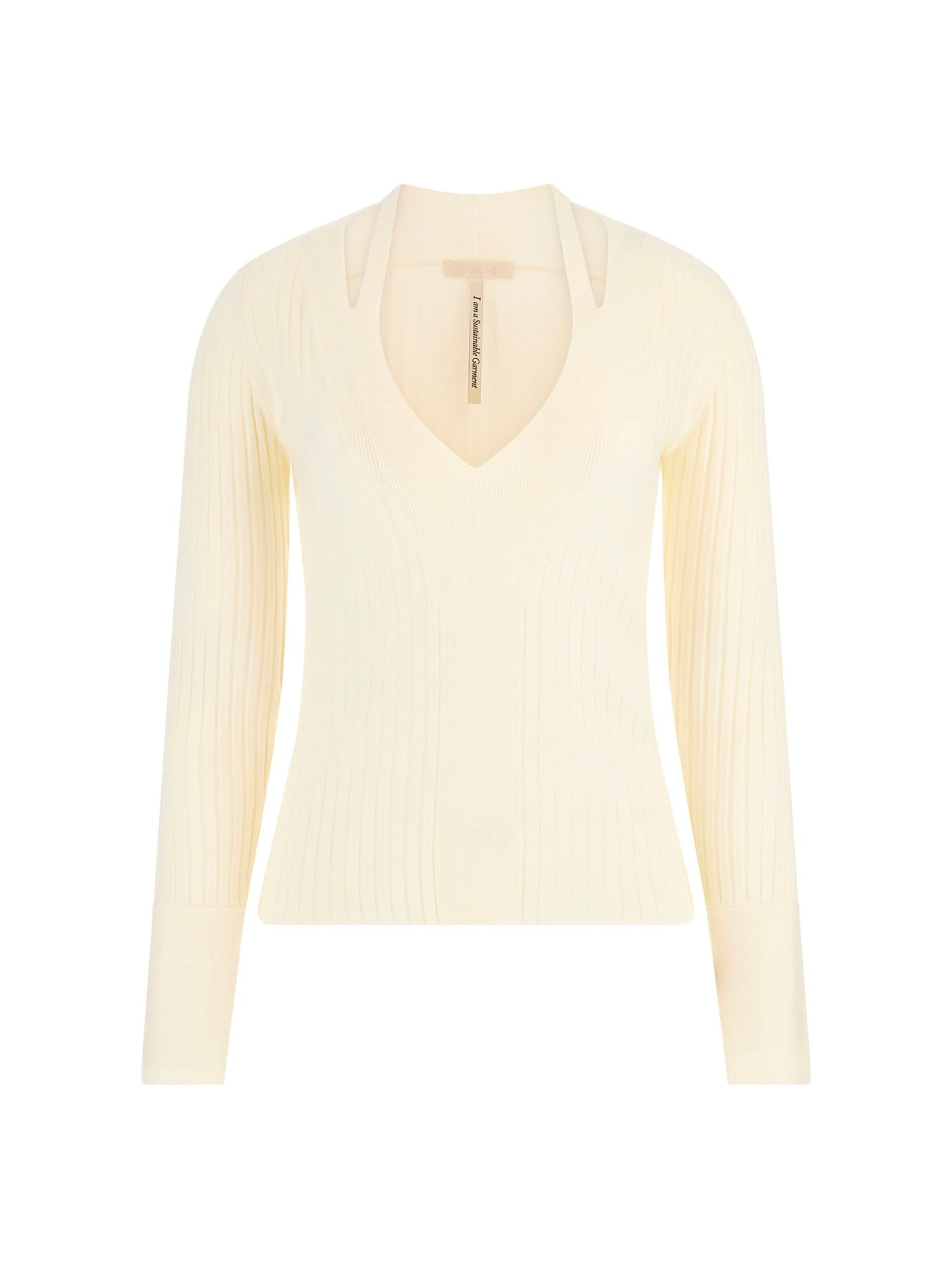 GUESS Pullover 'Aline' in Weiß: Vorderseite