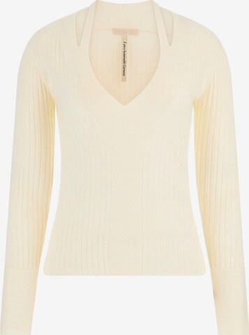 Pull-over 'Aline' GUESS en blanc : devant