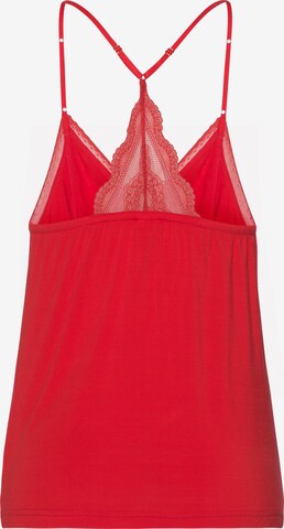 LASCANA - Camiseta para dormir en rojo