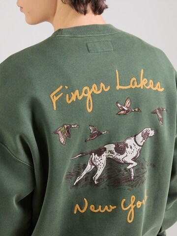 Abercrombie & Fitch Свитшот 'COUNTRYSIDE' в Зеленый
