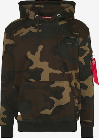 ALPHA INDUSTRIES Свитшот в Зеленый: спереди