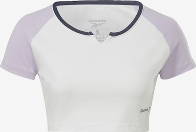 Reebok T-shirt fonctionnel en violet pastel / violet foncé / blanc, Vue avec produit