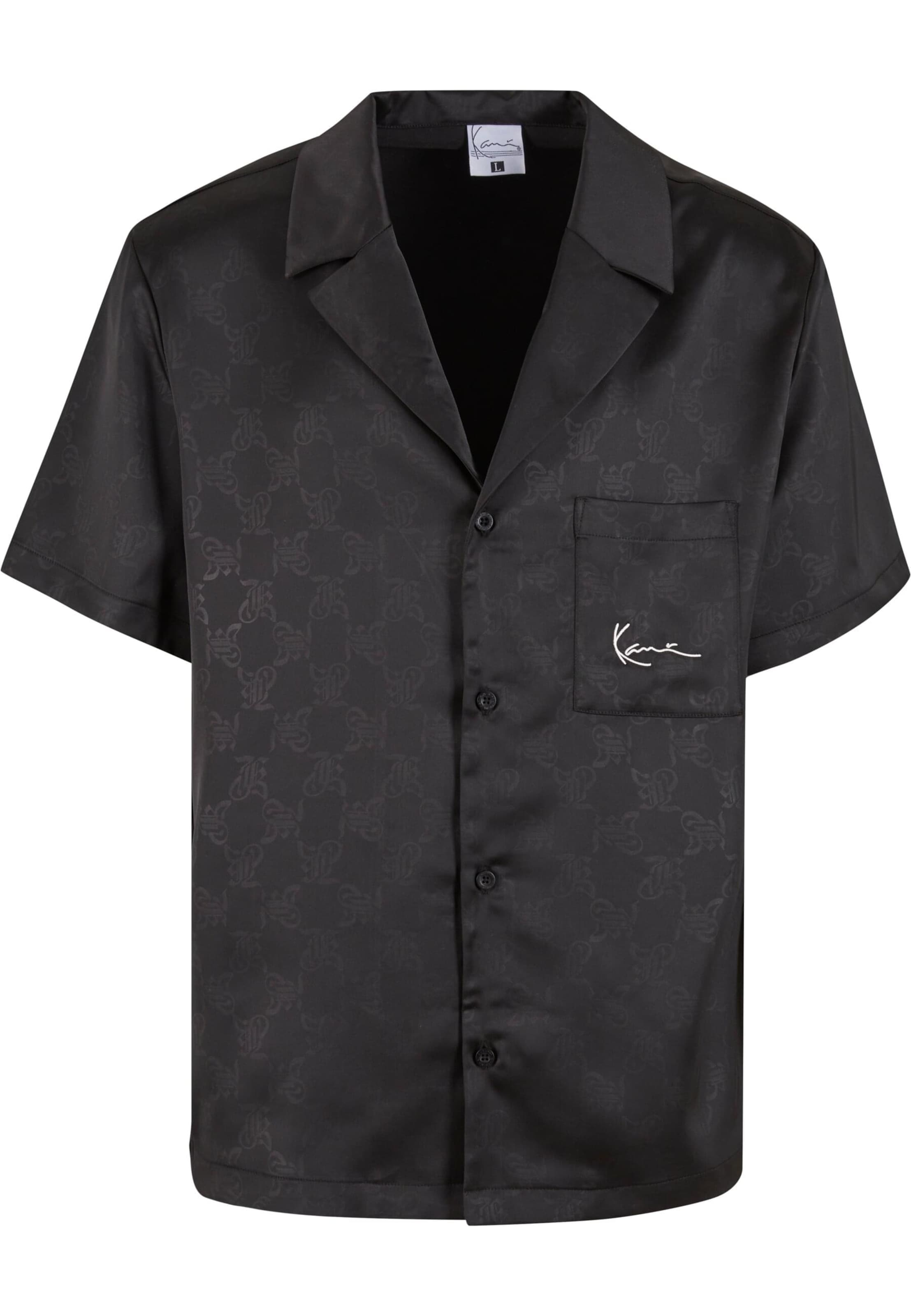 Karl Kani Regular fit Overhemd in Zwart: voorkant