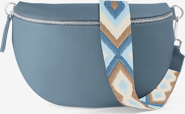 lePelou Gürteltasche 'JUNA large' in Blau: Vorderseite
