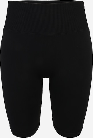 juoda ICANIWILL Siauras Sportinės kelnės 'Define': priekis