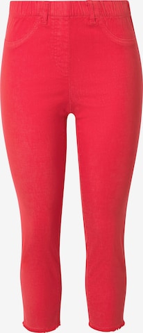 Pantalon 'Sienna' Ulla Popken en rouge : devant