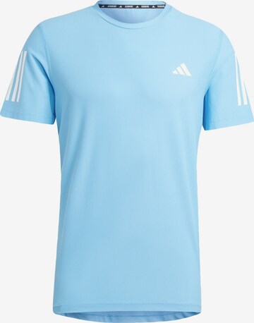 ADIDAS PERFORMANCE Functioneel shirt 'Own the Run' in Blauw: voorkant