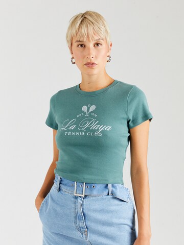 HOLLISTER T-Shirt 'EMEA' in Grün: Vorderseite