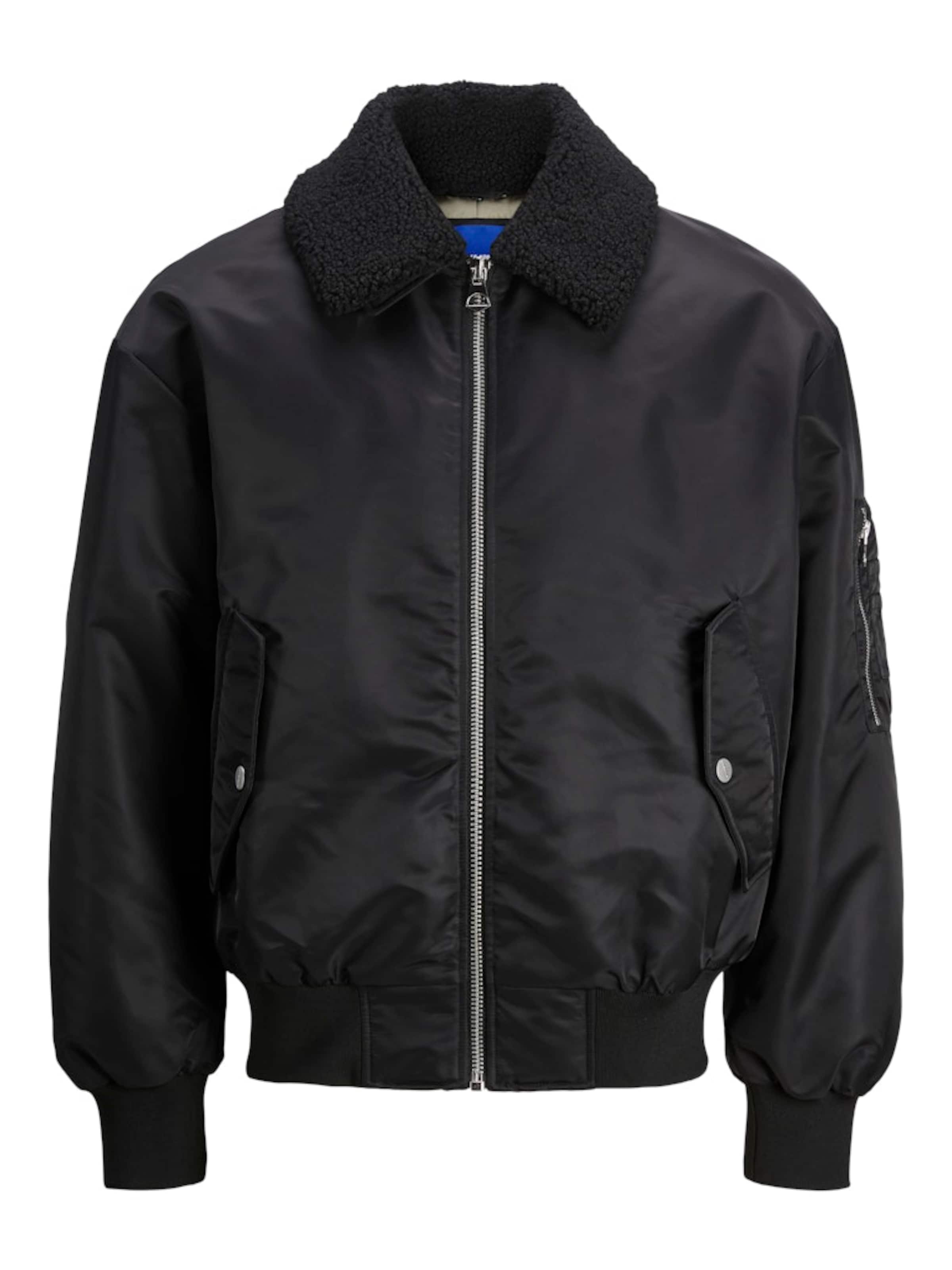 Veste mi-saison 'JORQUEENS' JACK & JONES en noir : devant