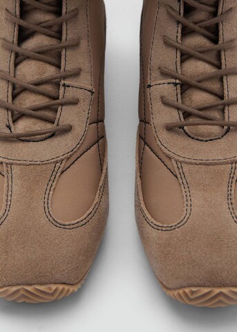MANGO TEEN Boots 'Boxeo' in Brown