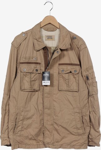 CAMEL ACTIVE Jacket & Coat in L-XL in Beige: front