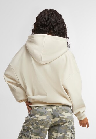 Felicious Zip-Up Hoodie in Beige