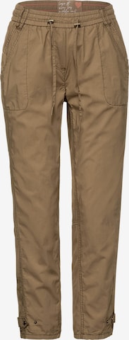 CECIL Loose fit Pants in Brown: front