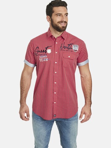 Jan Vanderstorm Regular fit Button Up Shirt 'Ajule' in Red: front