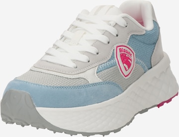 Baskets basses Blauer.USA en bleu : devant