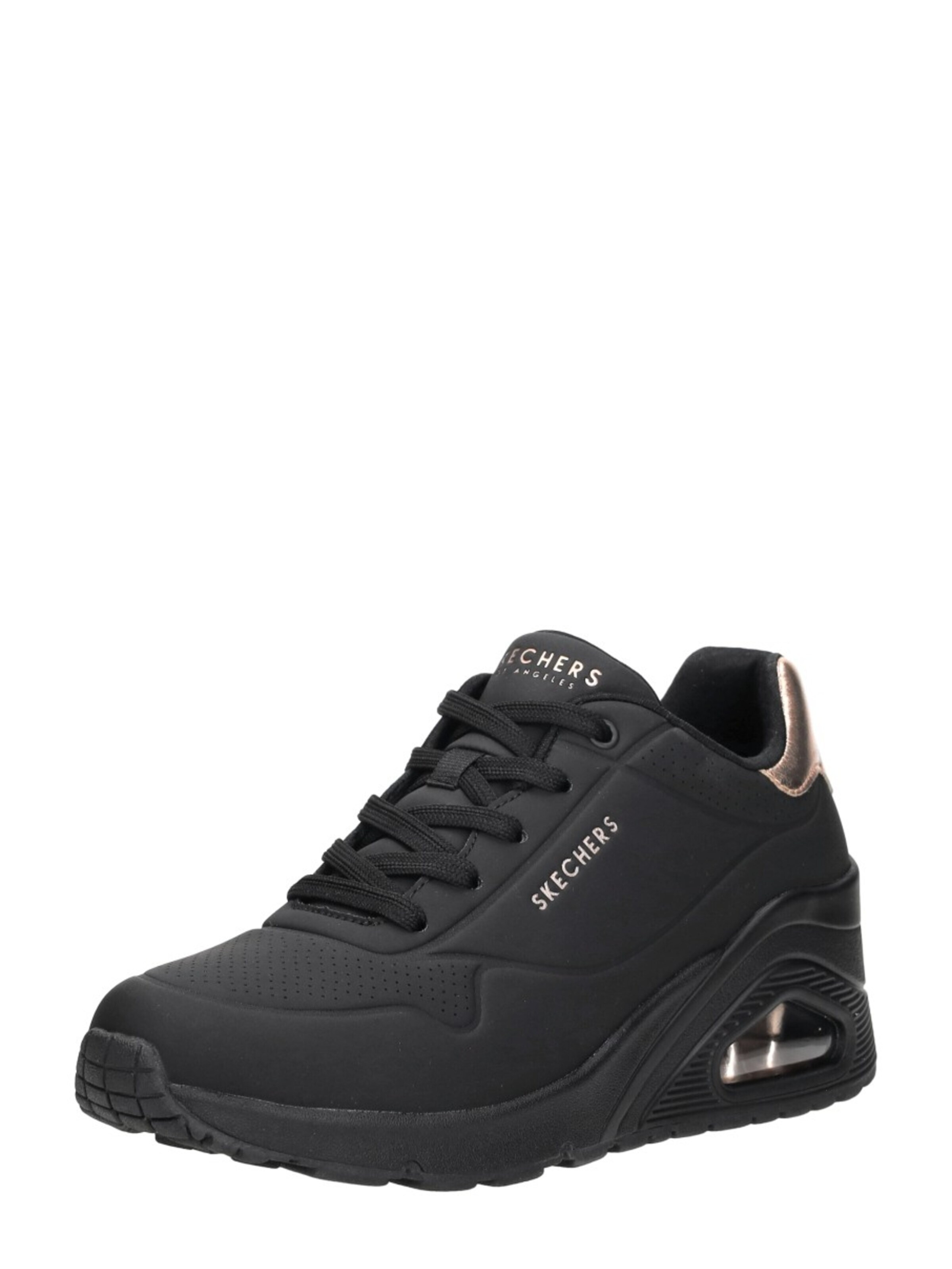 SKECHERS Sneakers laag 'Uno Wedge -Hi Steps' in Zwart