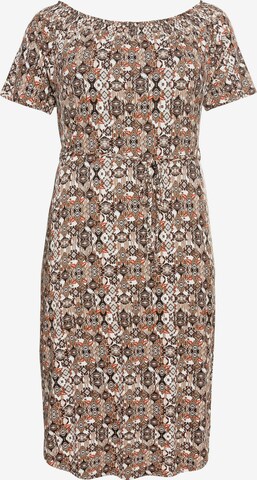 SHEEGO Beach Dress in Brown: front