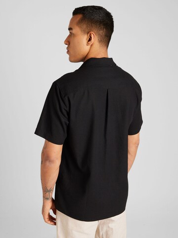 anerkjendt Comfort fit Overhemd 'LEO' in Zwart