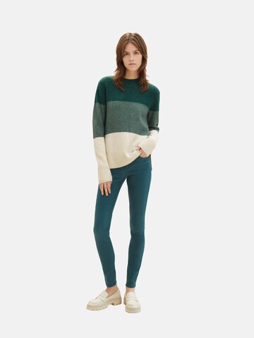 TOM TAILOR DENIM Skinny Jeans 'Nela' in Groen