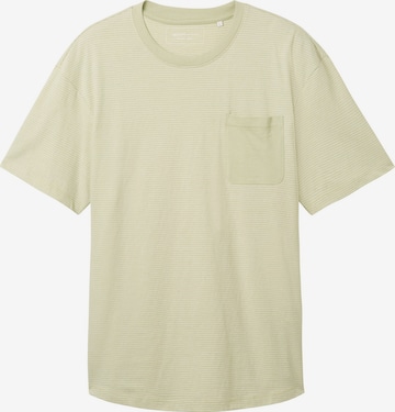 T-Shirt TOM TAILOR DENIM en vert : devant