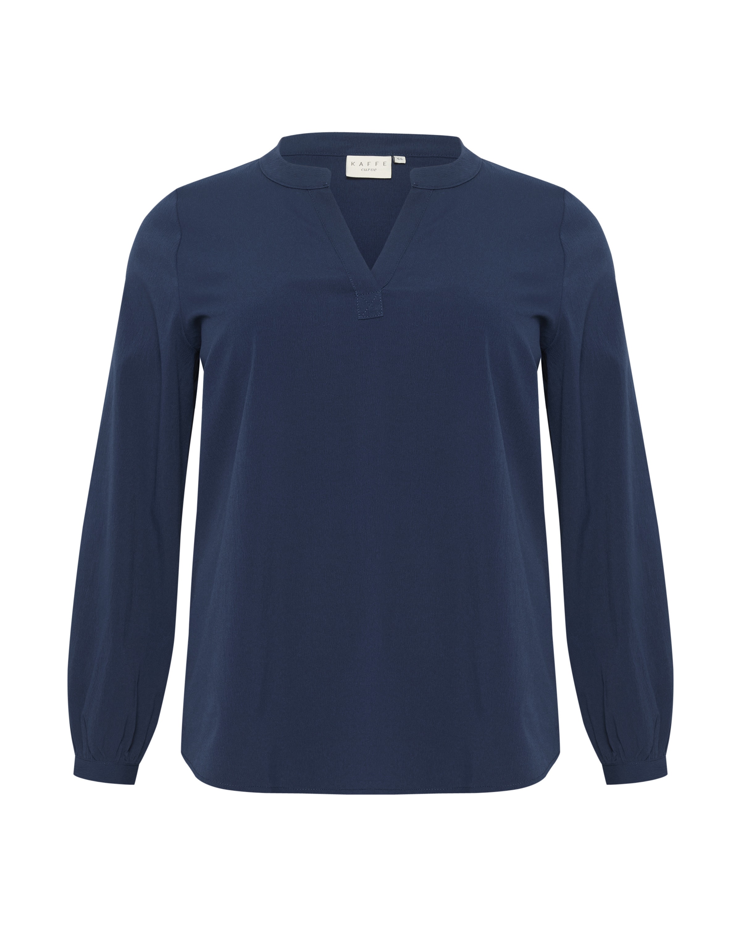 KAFFE CURVE Bluse 'Janna' in Blau: Vorderseite