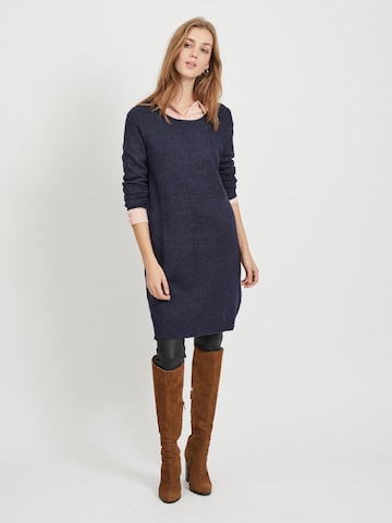 VILA Knitted dress 'Ril' in Blue