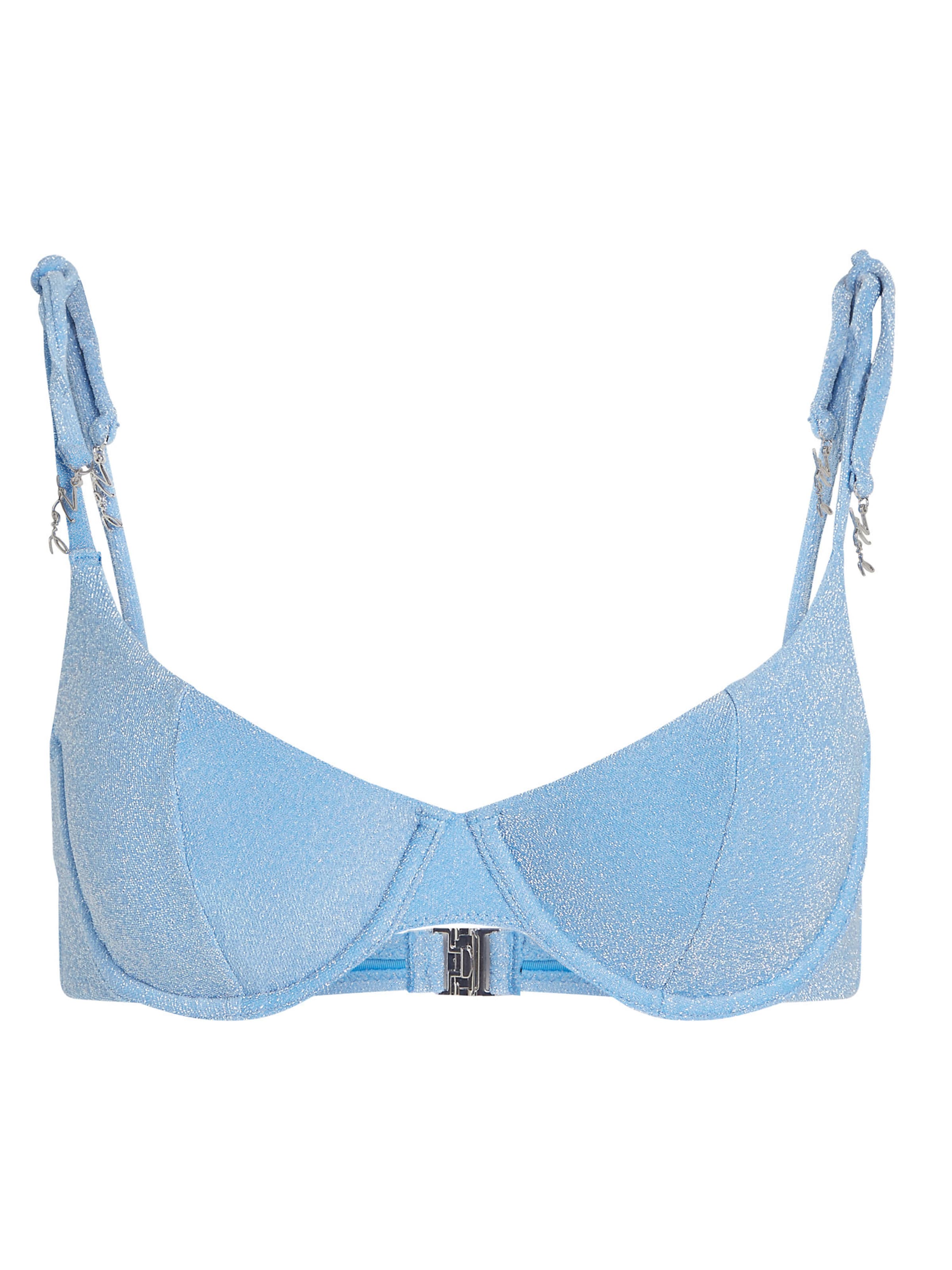 Karl Lagerfeld Balconette Bikini felső - kék: elől