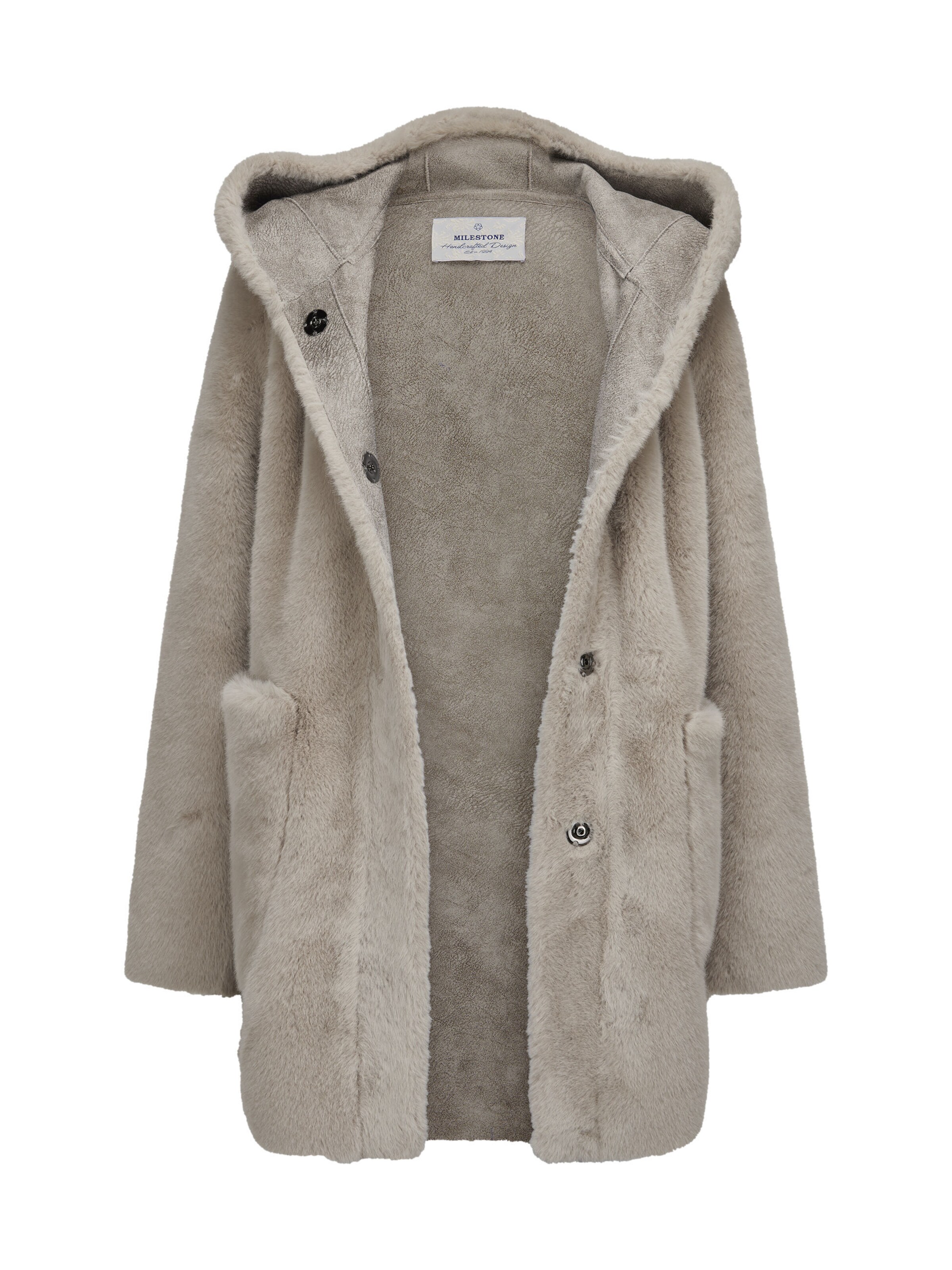 MILESTONE Wintermantel 'MSPersiana' in Beige