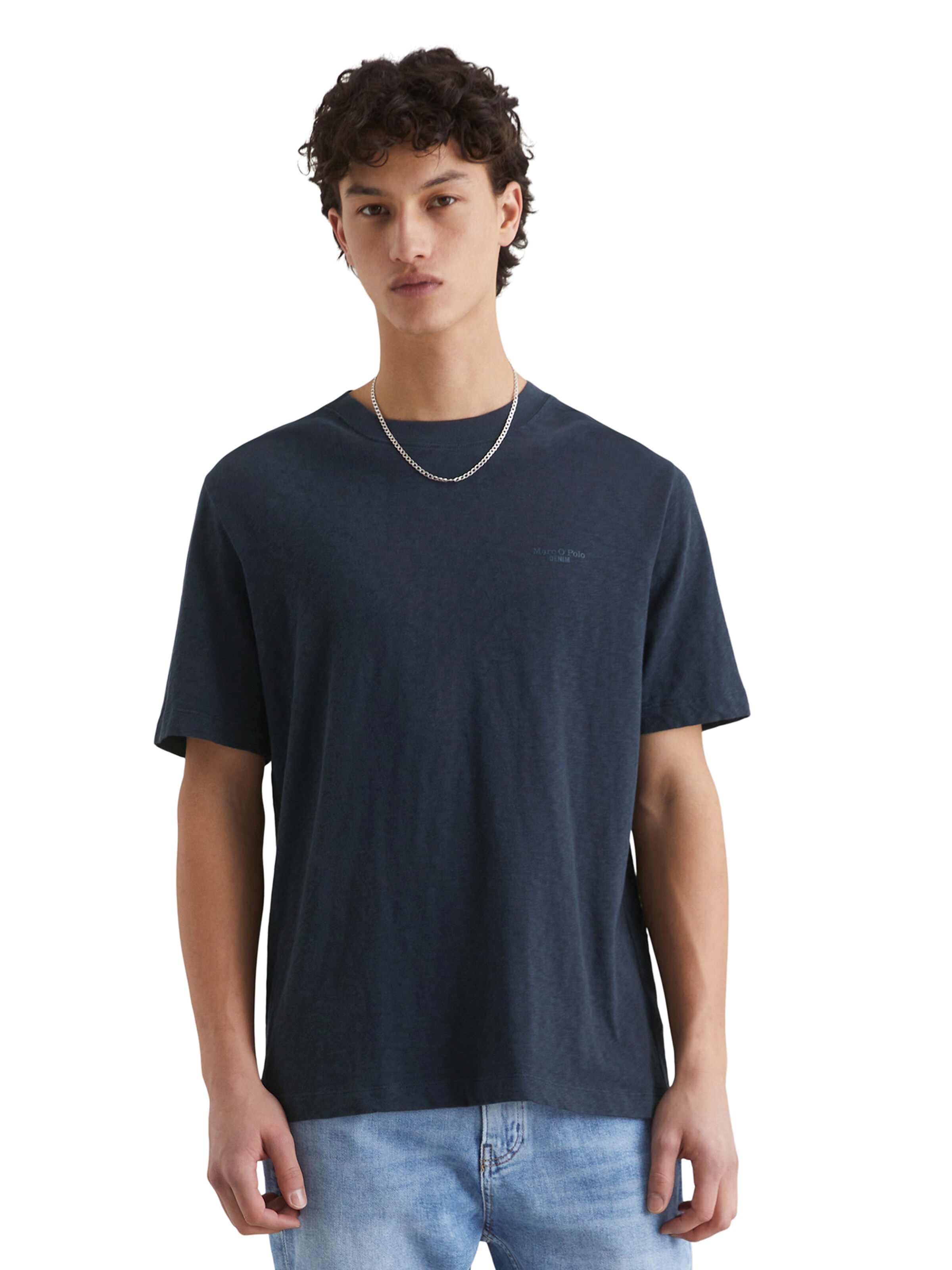 Marc O'Polo DENIM T-shirt i blå: framsida
