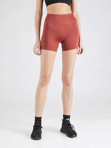 On Skinny Sportbroek in Rood: voorkant