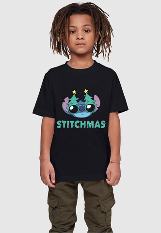 ABSOLUTE CULT Shirt 'Lilo And Stitch - Stitchmas Glasses' in Zwart