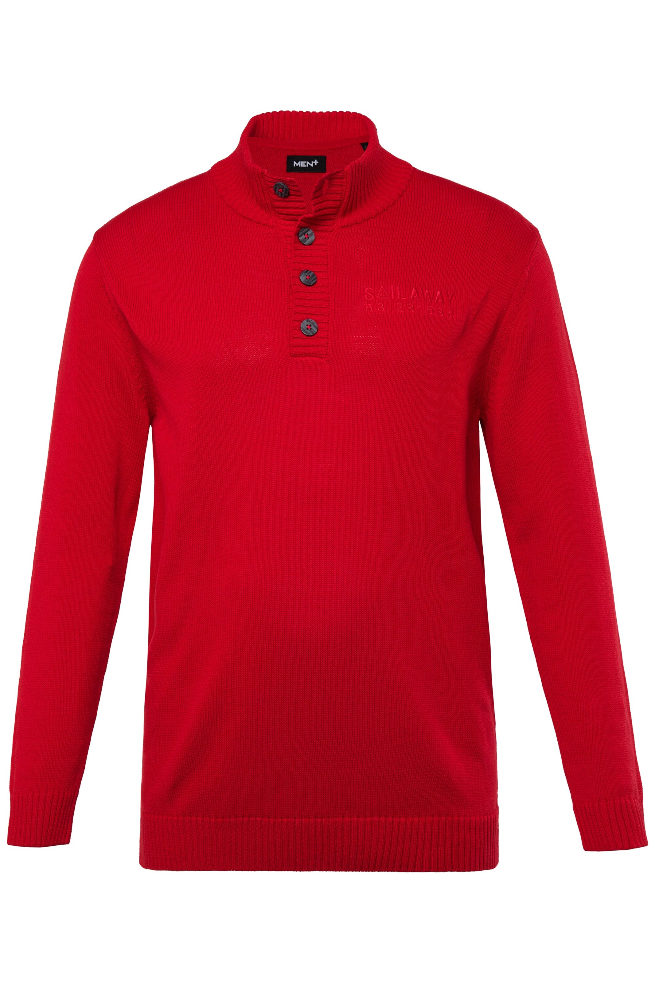 Men Plus Sweater in Red: front