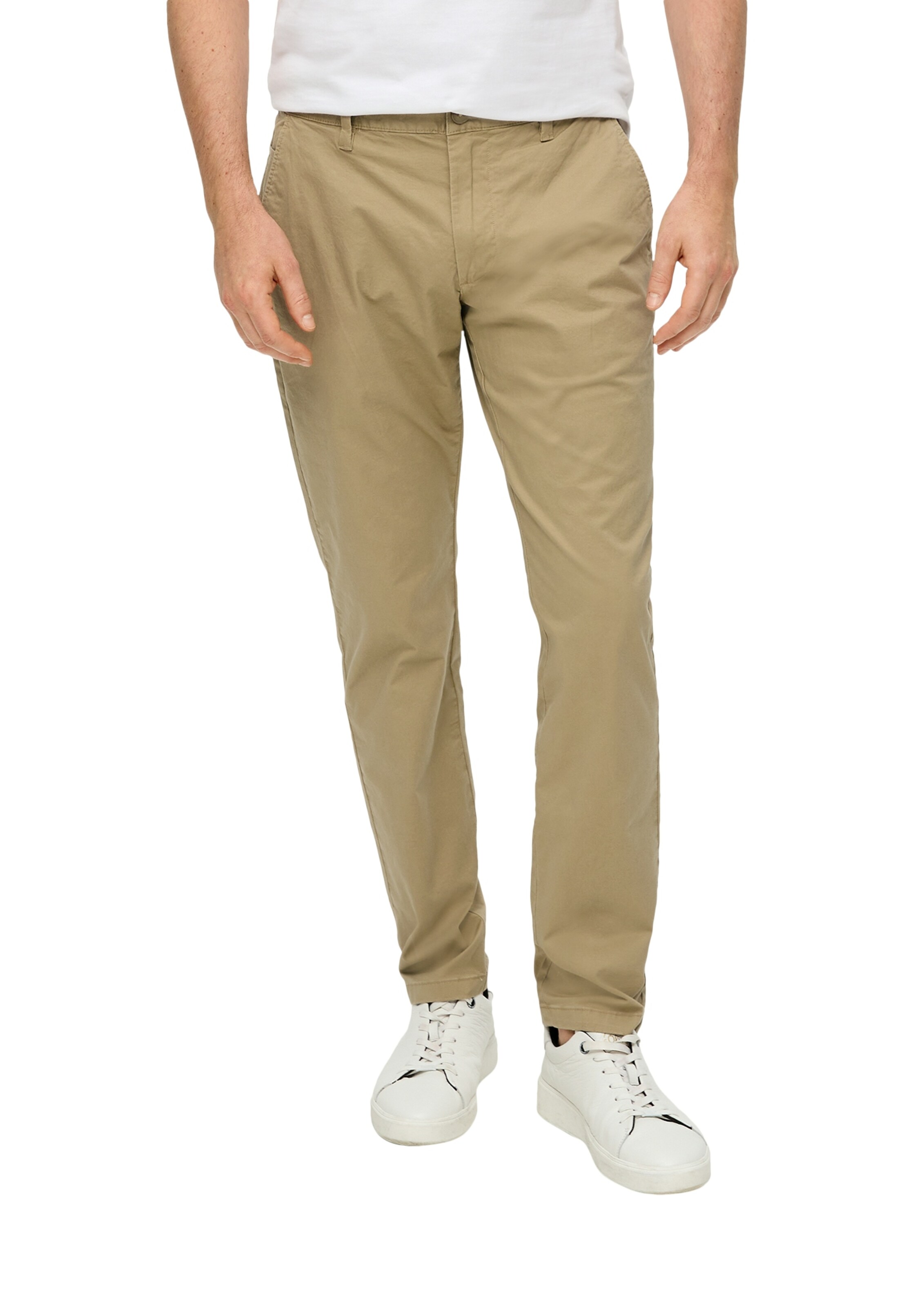Coupe slim Pantalon chino s.Oliver en beige : devant