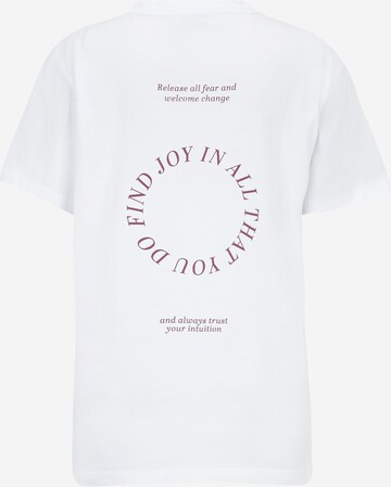 T-shirt 'Find Joy' OH APRIL en blanc