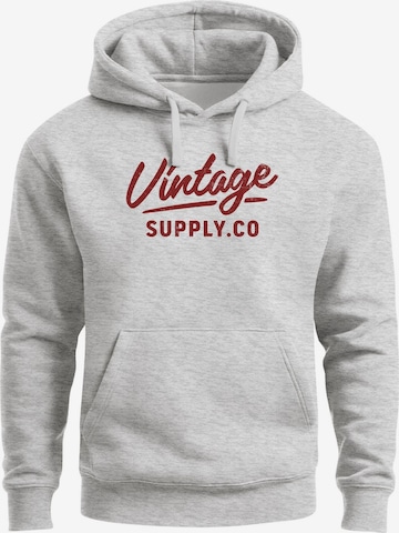 Neverless Sweatshirt 'Vintage Supply Co.' in Grey: front