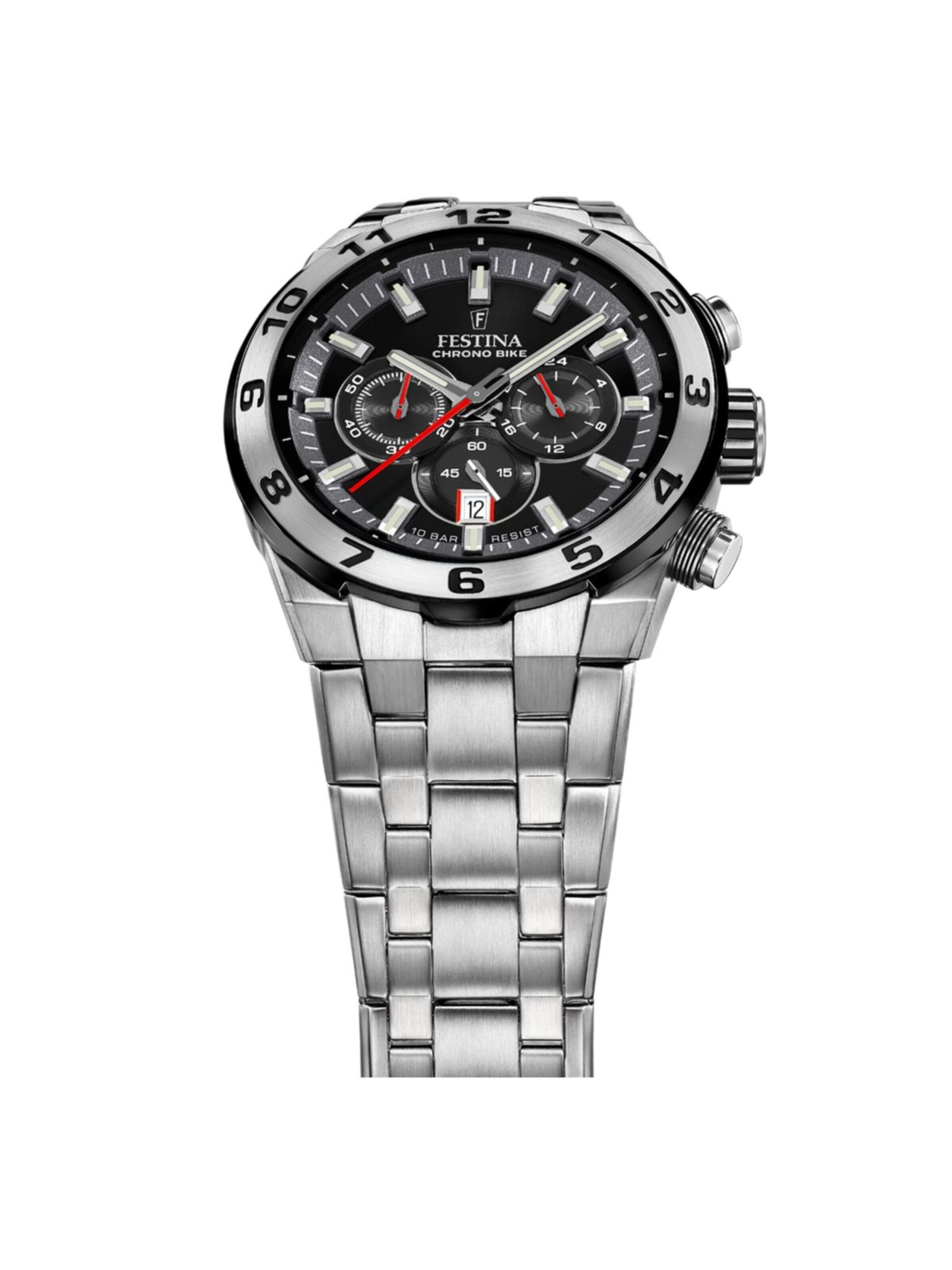 FESTINA Zegarek analogowy 'Chronograph Chrono Bike' w kolorze czarny