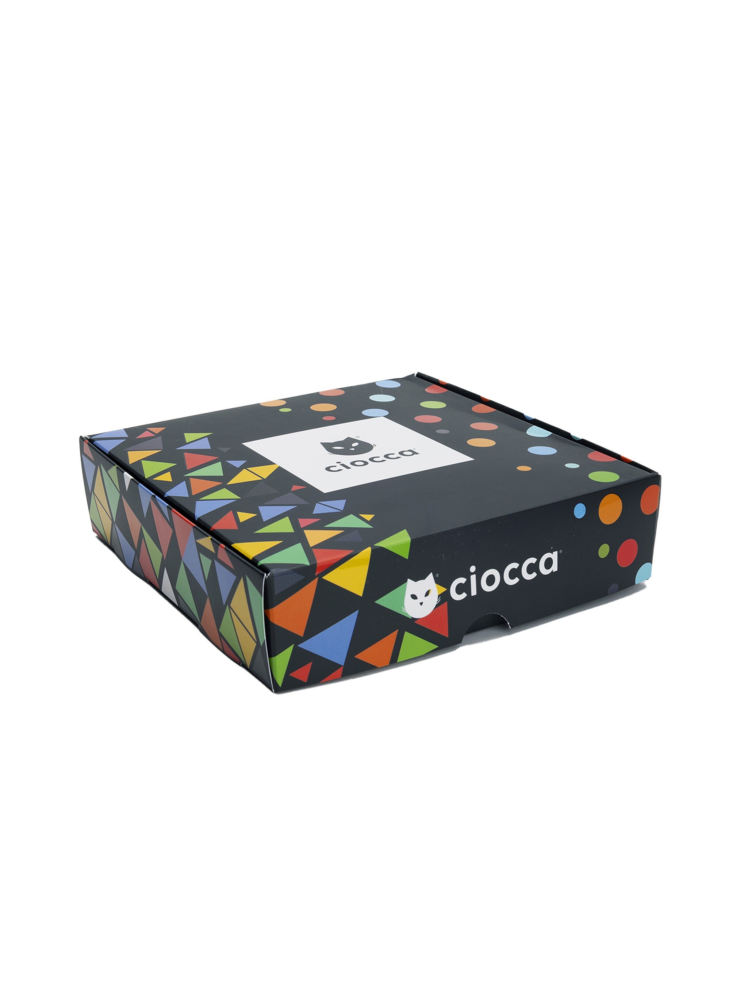 Ciocca - Calcetines hasta la rodilla 'Scatola Regalo Calze Uomo in Cotone Caldo - 6 Paia Fantasia' en rosa