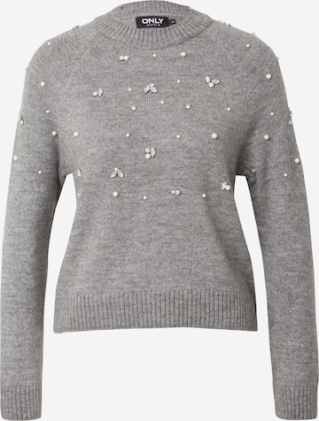 ONLY Пуловер 'ADDIE' в сиво: отпред