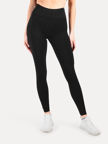 Skinny Leggings ' Andrina ' Smilodox en noir : devant