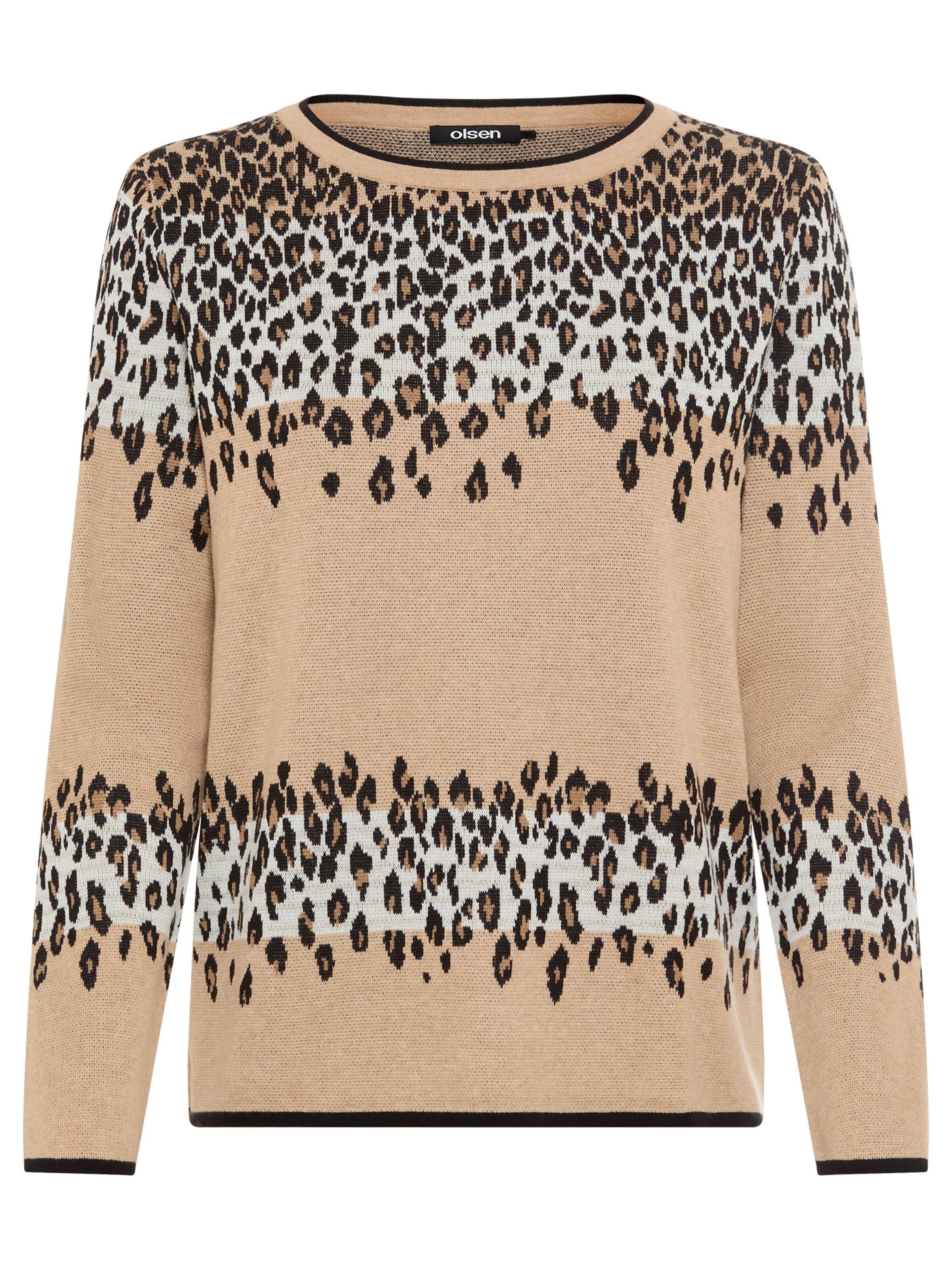 Olsen Pullover 'Urban Wild Henny' in Beige: Vorderseite