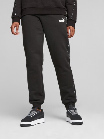 Regular Pantalon de sport PUMA en noir : devant