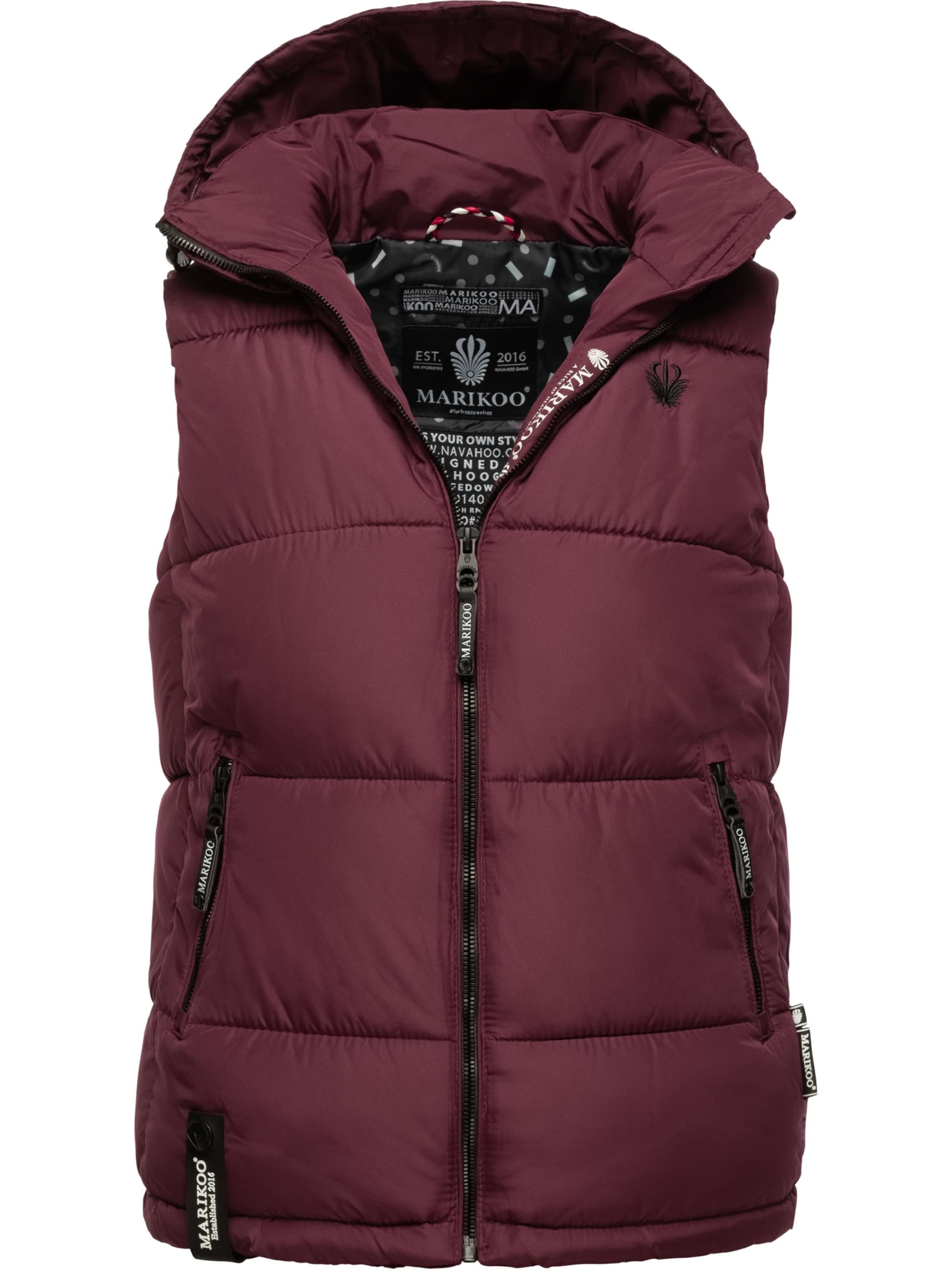 MARIKOO Vest 'Eisflöckchen' i rød: forside