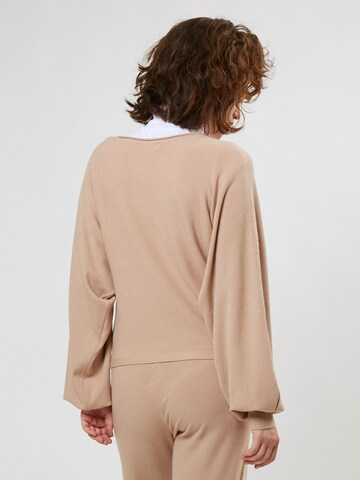 Influencer Pullover i beige